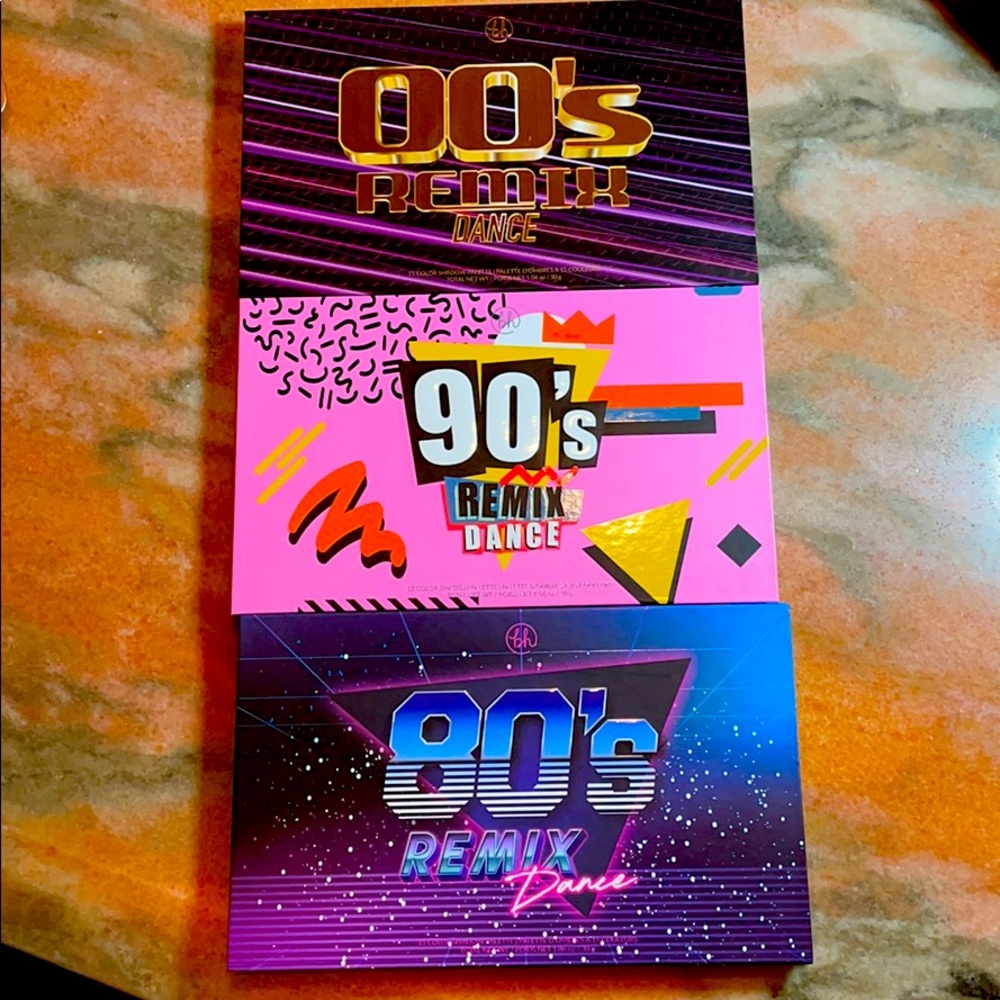 BH COSMETICS 80s, 90s, 00s, eyeshadow palettes